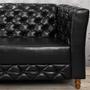 Imagem de Poltrona Chesterfield Em material sintético Preto