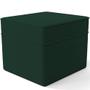 Imagem de Poltrona de Amamentação com Balanço e Puff Mavie L02 Suede Verde Musgo - Lyam Decor