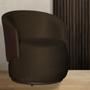 Imagem de Poltrona de Design Orgânico Confortável Beatriz Tecido Veludo Com Composê em material sintético Marrom