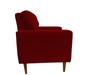 Imagem de Poltrona Decor Luna Sala Quarto Sued Vermelho Bordo - Kimi Design