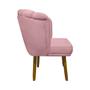 Imagem de Poltrona Decorativa Alice  Para Sala Recepção Estetica Veludo Rosa Claro  SOFA STORE