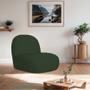 Imagem de Poltrona Decorativa Amsterdã Linho Verde - Amarena Móveis