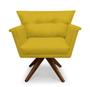 Imagem de Poltrona Decorativa Anita Suede Amarelo - Casa & Estofados
