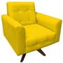 Imagem de Poltrona Decorativa Anna Suede Amarelo - Tutu Decor