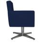 Imagem de Poltrona Decorativa Arenzza Base Giratória de Metal Sala de Estar Quarto Suede Azul Marinho - KDAcanto Móveis