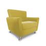 Imagem de Poltrona Decorativa Aurora Suede Amarelo - MeuLarDecor