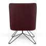 Imagem de Poltrona Decorativa Base Orby Pérsia B-278 Suede Marsala - Domi