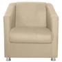 Imagem de Poltrona Decorativa Bia Confortavel Quarto Sued Bege - Kimi Design