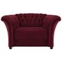 Imagem de Poltrona Decorativa Chesterfield Sofia Suede Bordô - ADJ Decor