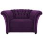 Imagem de Poltrona Decorativa Chesterfield Sofia Suede Roxo - Amarena Móveis