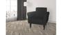 Imagem de Poltrona Decorativa Classic Suede Preto Pés Madeira Mz Decor