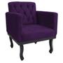 Imagem de Poltrona Decorativa Classic Suede Roxo - AM Decor