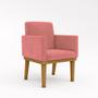 Imagem de Poltrona Decorativa Com Base Reforçada Sala Quarto JL Decor
