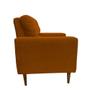 Imagem de Poltrona Decorativa Lunna Recepção de Escritório Veludo Telha - Kimi Design