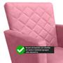 Imagem de Poltrona Decorativa Maitê Suede Rosa para camarim - 2M Decor