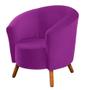 Imagem de Poltrona Decorativa Malta Suede Roxo - Encantum