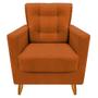 Imagem de Poltrona Decorativa MMS50T + Puff Redondo Terracota