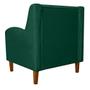 Imagem de Poltrona Decorativa Munique Pés Trapézio Suede Verde - DS Estofados