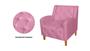 Imagem de Poltrona Decorativa Munique Suede Rosa Pés Madeira Mz Decor