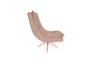 Imagem de Poltrona Decorativa Nilla Chaise Base Giratória Madeira Suede Cappuccino WEB SHOP MOVEIS