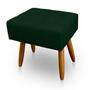 Imagem de Poltrona Decorativa Nina com Puff New para Sala e Quarto Suede Verde - Jylcrom