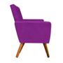 Imagem de Poltrona Decorativa Nina Sala E Escritório Suede Roxo