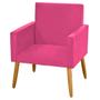 Imagem de Poltrona Decorativa Nina suede pink para quarto