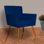 Imagem de Poltrona Decorativa Onix Suede Azul Marinho - DS Estofados