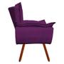 Imagem de Poltrona Decorativa Opala Suede Roxo - D'Rossi