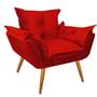 Imagem de Poltrona Decorativa Opalla Paloma Suede Vermelho