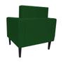 Imagem de Poltrona Decorativa Para Salão de Beleza Leticia Slim Suede Verde - LM DECOR