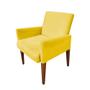 Imagem de Poltrona Decorativa Recepção Escritório Sophia Suede Amarelo