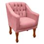 Imagem de Poltrona Decorativa Resistente Recepção Clinicas Salão de Beleza Escritórios  Grecia Nanda Decor Sintetico Bege