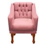 Imagem de Poltrona Decorativa Resistente Recepção Clinicas Salão de Beleza Escritórios  Grecia Nanda Decor Sintetico Bege