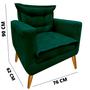 Imagem de Poltrona Decorativa RLS31P-Plus Verde 