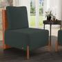 Imagem de Poltrona Decorativa Sala de Estar Living Hungria L02 material sintético Camel Suede Verde Musgo - Lyam