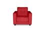 Imagem de Poltrona Decorativa Sofá Sala Recepção Verona  Suede Vermelho -  INCASA DECOR