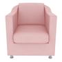 Imagem de Poltrona Decorativa Tilla Suede Rose - Ma Belle Decor