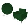 Imagem de Poltrona Estofada Para Quarto Closet Leticia Slim Suede Verde - LM DECOR