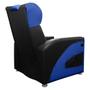 Imagem de Poltrona Gamer Sparta Reclinável com Carregador USB Preto/Azul SOFA STORE