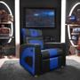 Imagem de Poltrona Gamer Sparta Reclinável com Carregador USB Preto/Azul SOFA STORE