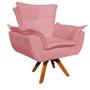 Imagem de Poltrona giratoria opala suede rose base