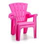 Imagem de Poltrona Infantil Americana Plástica Rosa Cadeira Reforçada