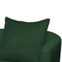 Imagem de Poltrona Infinity Suede Verde Base Metálica Preta - Belliv Decor