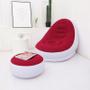 Poltrona Inflável Confort lounge com Pufe Sofá confortável com encosto para os pés - SoftLounge Imagem de Poltrona Inflável Confort lounge com Pufe Sofá confortável com encosto para os pés