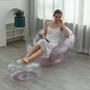 Imagem de Poltrona Inflável Lazy Lounge Glitter com Puff Vg Plus