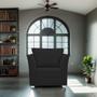Imagem de Poltrona Lisboa Para Sala, Escritório, Salão ,Quarto Suede Preto-ALTO PADRÃO