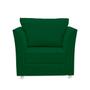 Imagem de Poltrona Lisboa Para Sala, Escritório, Salão ,Quarto Suede Verde-ALTO PADRÃO