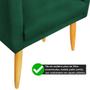 Imagem de Poltrona Maitê Decorativa Matelassê Suede Verde Militar