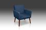 Imagem de Poltrona Nina Suede Azul Marinho- Modena Decor 